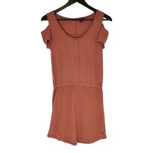 Hurley women's orange cold shoulder sun dress